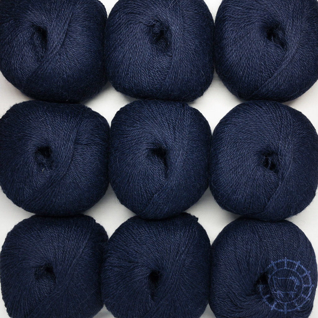 Woolpack Yarn Collection Baby Alpaka Fingering, Bleu nuit