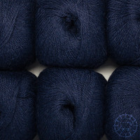 Woolpack Yarn Collection Baby Alpaka Fingering, Bleu nuit