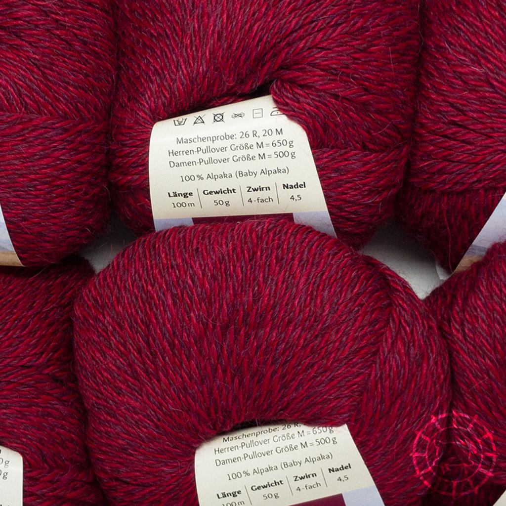 Apu Kuntur  Alpaca Regular – Venezia, rouge chiné