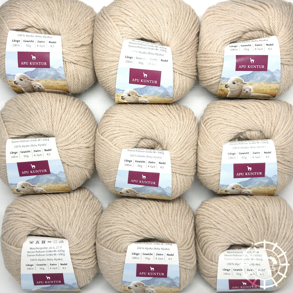 Apu Kuntur  Alpaca Regular – Beige, non teinte