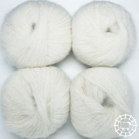 Woolpack Yarn Collection Baby Alpaca Teddy, non colorée – Blanc mouton