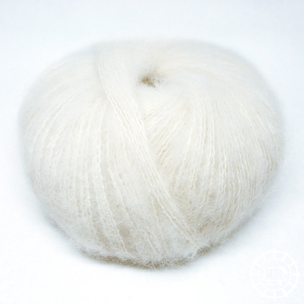 Woolpack Yarn Collection Baby Alpaca Teddy, non colorée – Blanc mouton