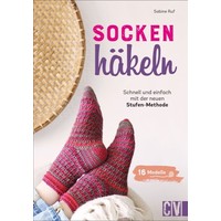 Socken häkeln – schnell und einfach mit der 4-Stufenmethode