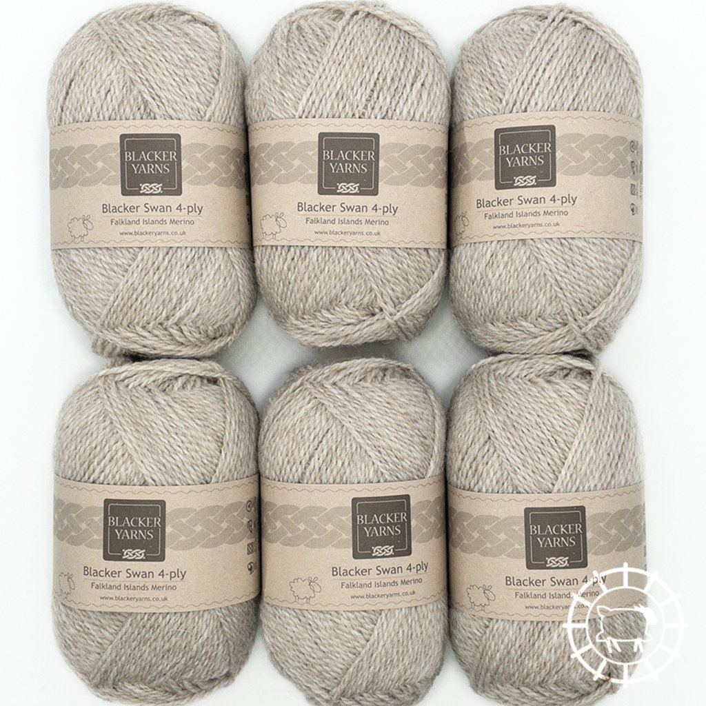 Blacker Swan 4ply – Sand (undyed)