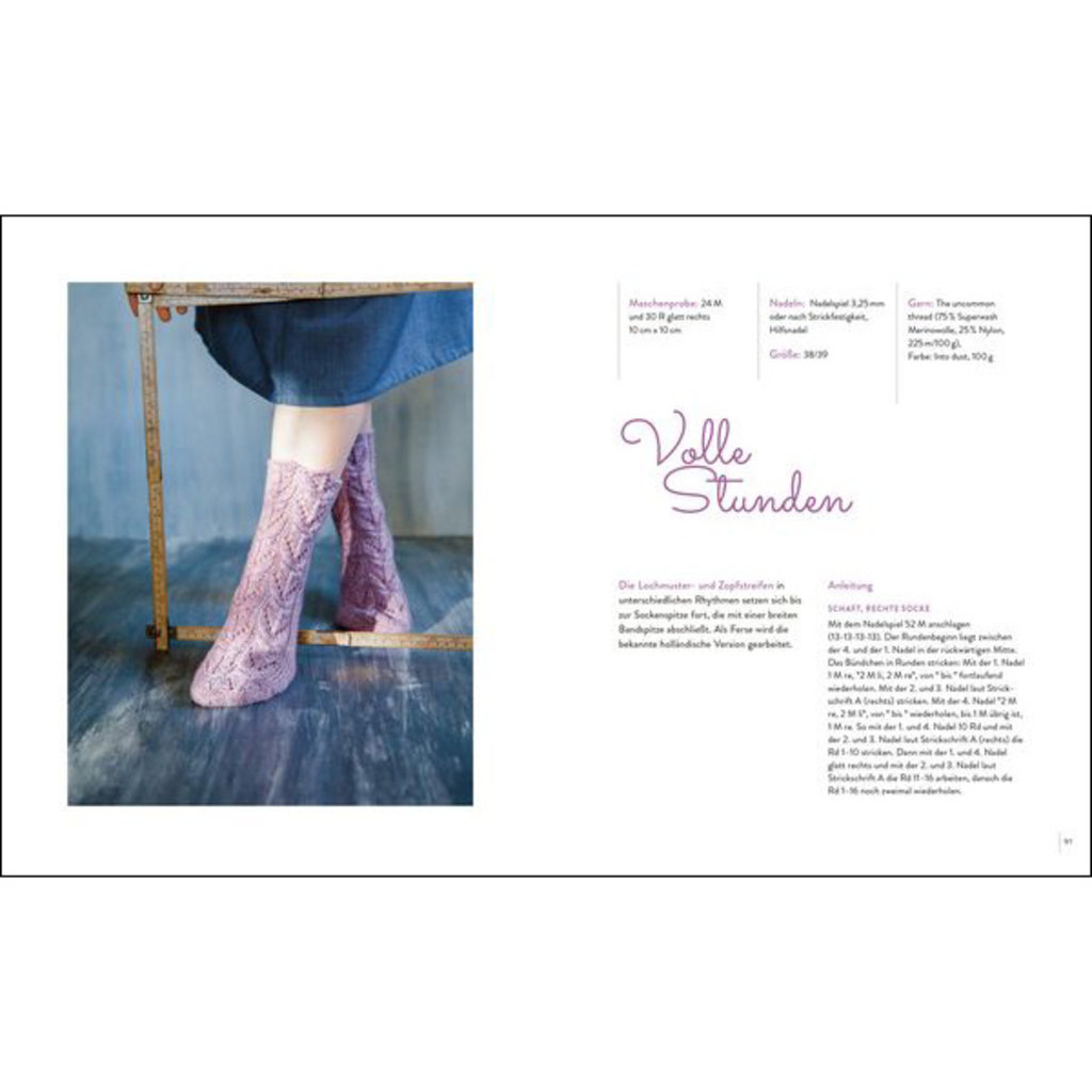 Stiebner Verlag Zauberhafte Lace-Socken – Feine Lochmuster stricken in drei Garnstärken