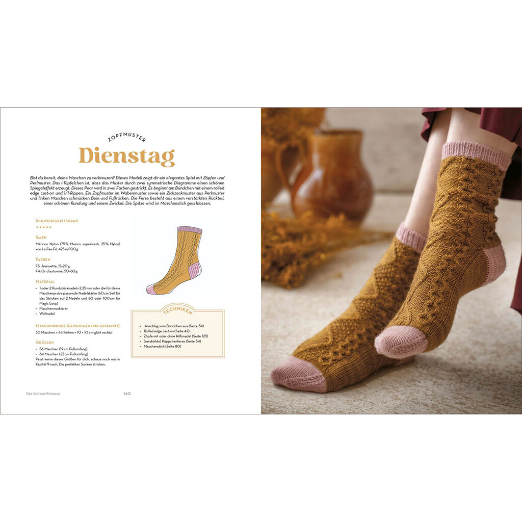 Der Socken-Kompass – In 7 Tagen perfekte Socken stricken