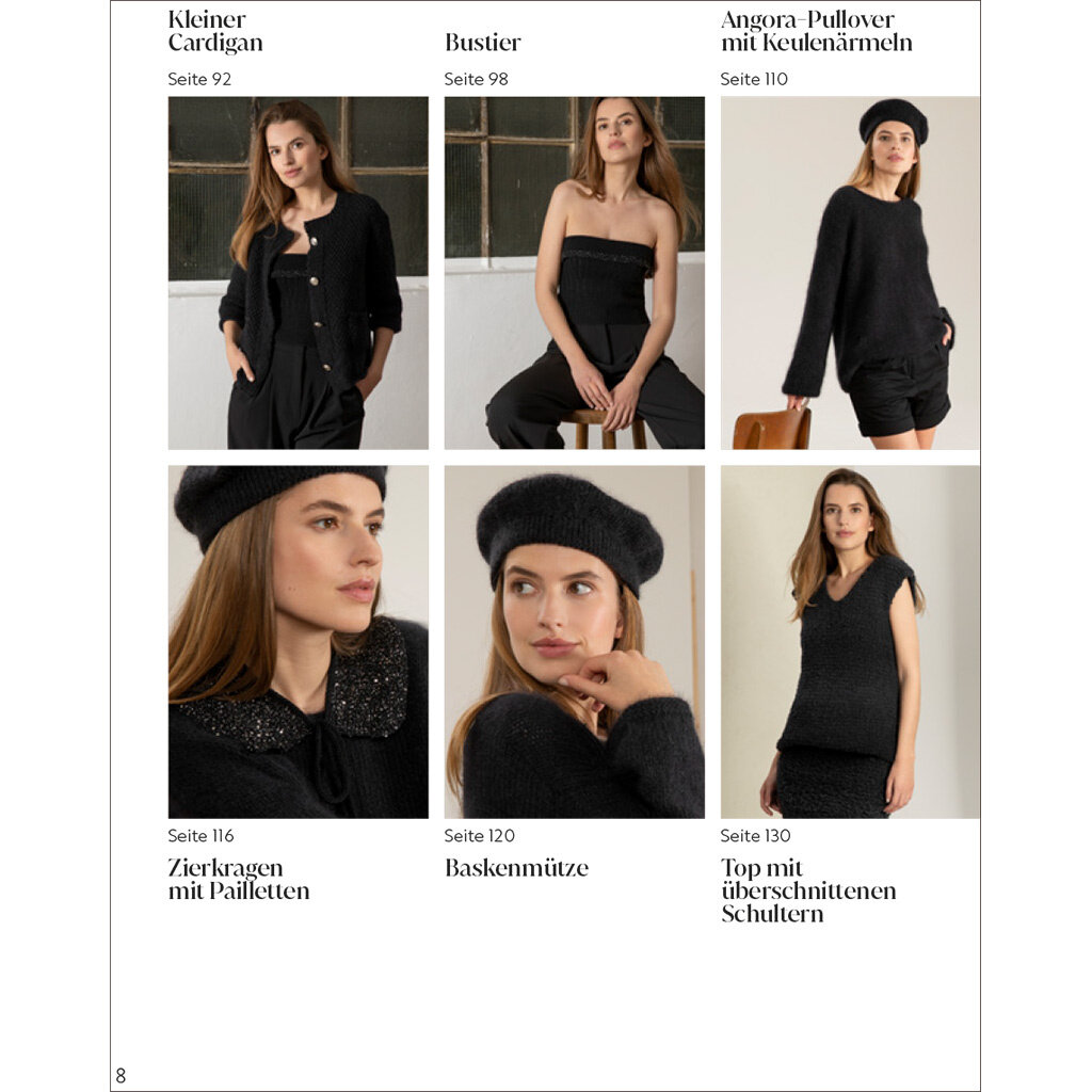 Ganz in Schwarz – Mode und Accessoires stricken in der edelsten Farbe der Welt