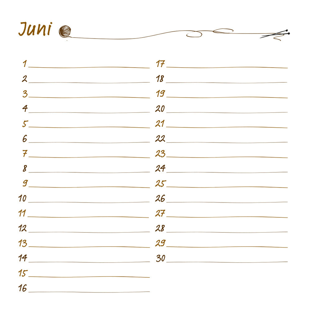 Strick-Zeit! – Ein immerwährender Kalender mit 12 Strickprojekten