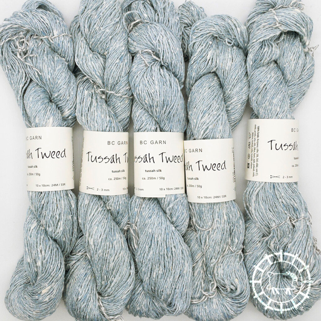 BC Garn Tussah Tweed – Bleu clair