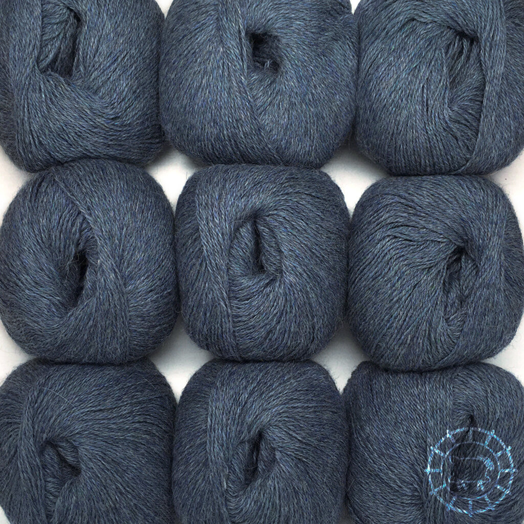 Woolpack Yarn Collection Baby Alpaca DK, chinée – Gris-bleu