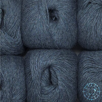 Woolpack Yarn Collection Baby Alpaca DK, chinée – Gris-bleu