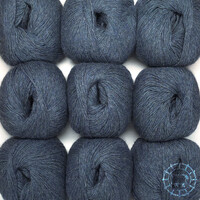 Woolpack Yarn Collection Baby Alpaca Fingering, chinée – Bleu gris