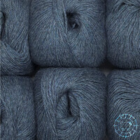 Woolpack Yarn Collection Baby Alpaca Fingering, chinée – Bleu gris