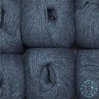 Woolpack Yarn Collection Baby Alpaka Fingering, meliert – Graublau