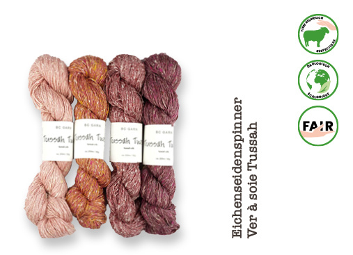 Tussah Tweed, die Farben