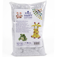 DMC  Happy Cotton – Ouate de rembourrage en coton recyclé, gris
