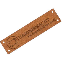 Handmade-Label mit Woolpack-Schäfchen, 1 Stk. gratis pro Bestellung