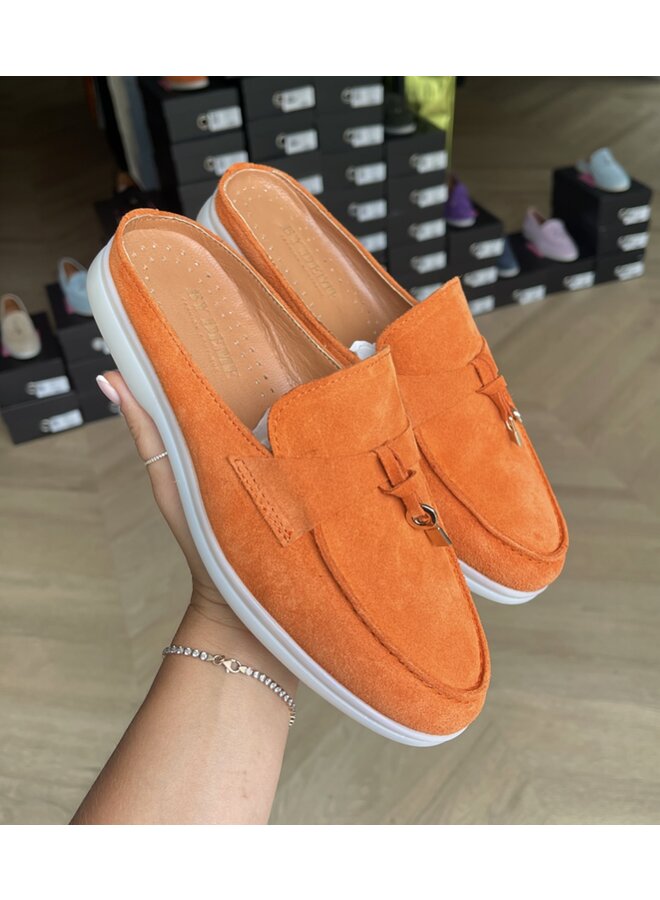 BY DEME OPEN BACK LOAFER ORANJE