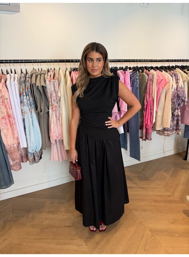MAXI ROK ZWART