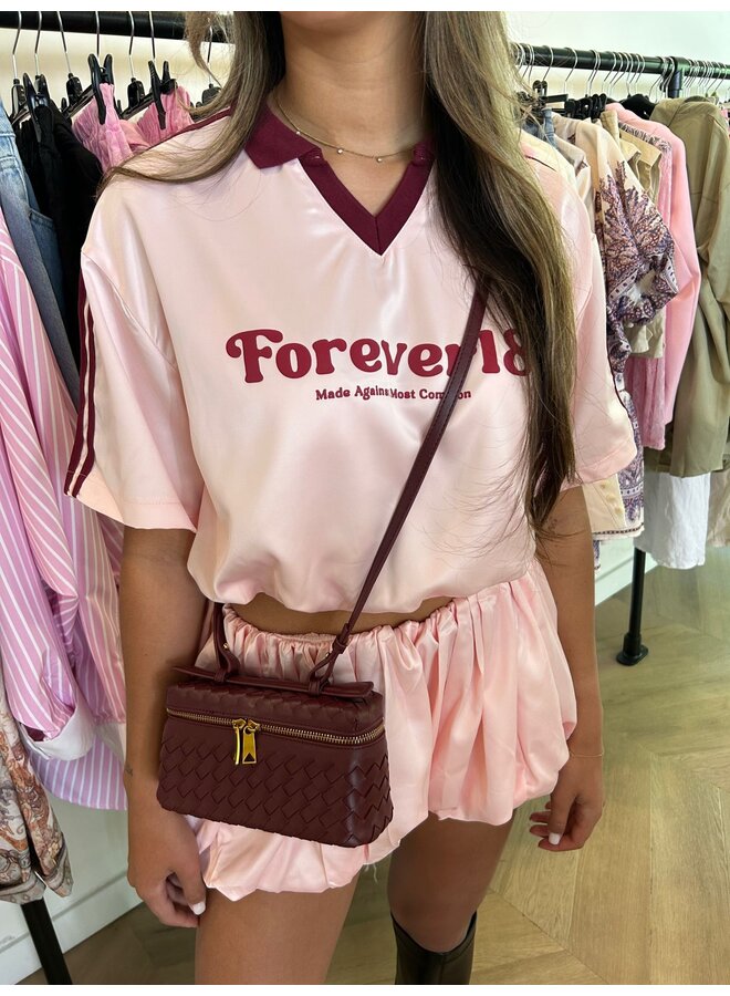 ''BRING THE FESTIVAL'' TWO PIECE PINK/BORDEAUX