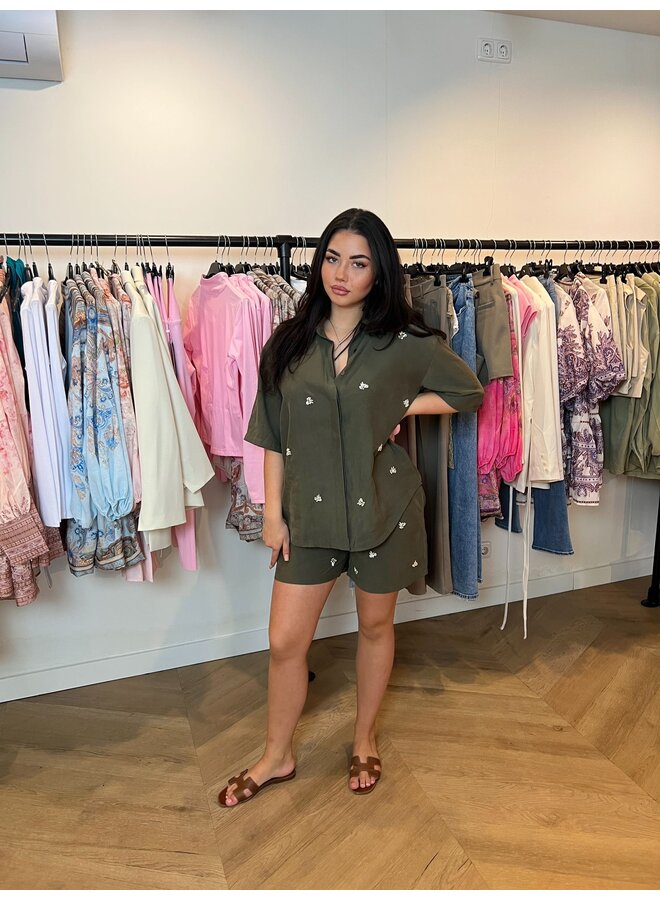 GREEN STUD TWO PIECE