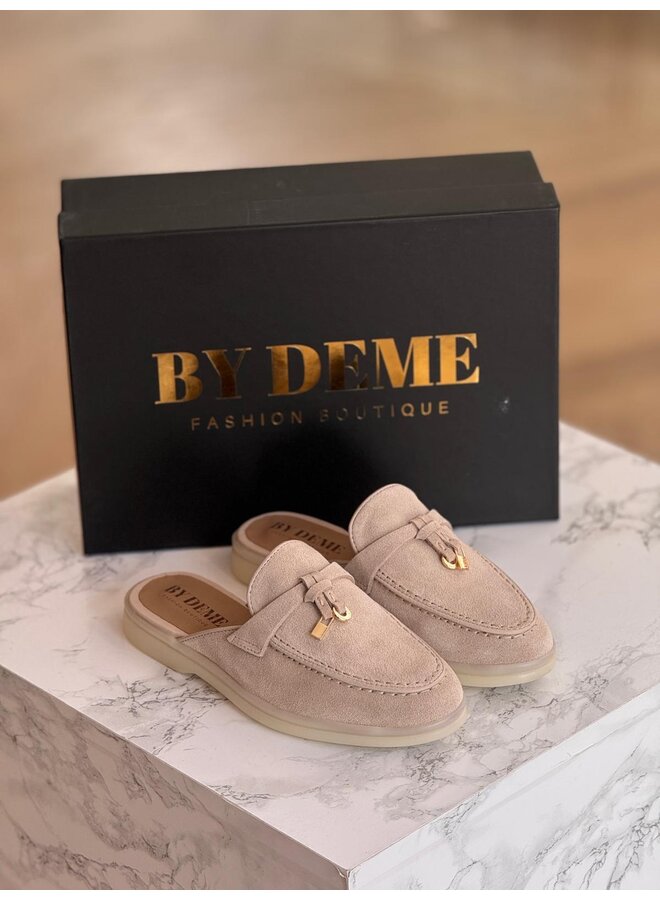 BY DEME LOAFER OPEN BACK BEIGE