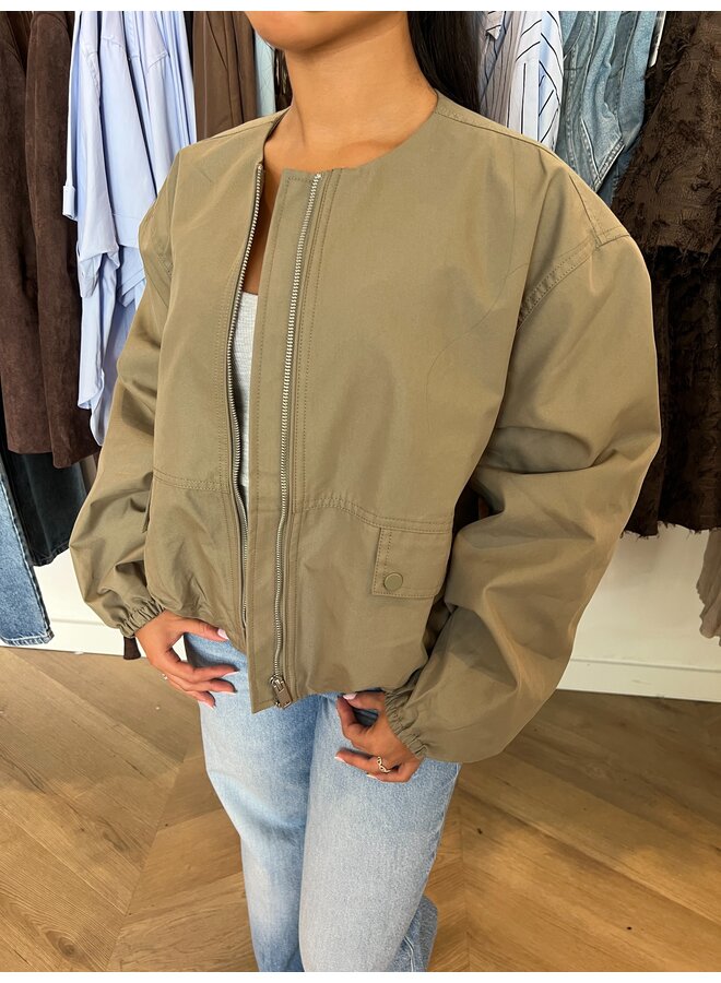 SAGE GREEN BOMBER