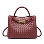 ADRIANA HAND BAG BORDEAUX ROOD