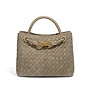 ADRIANA HAND BAG DENIM BEIGE/CAMEL