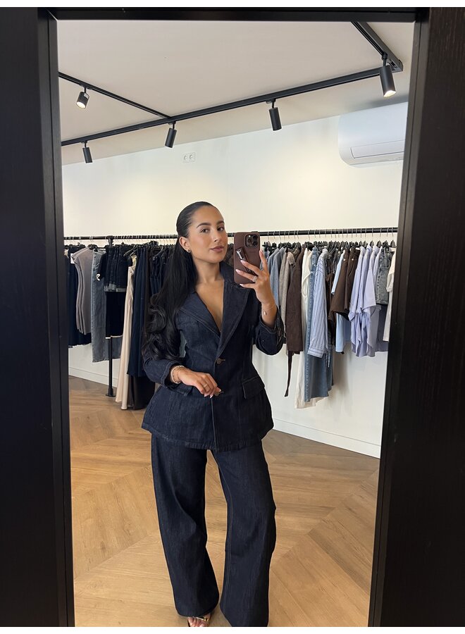 DARK DENIM BALLOON JEANS