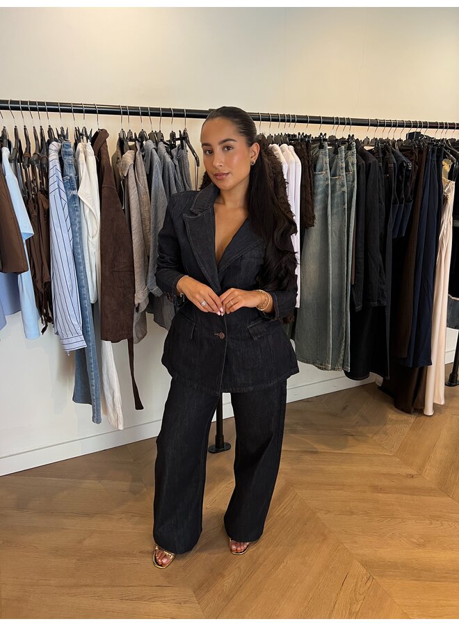 DARK DENIM BALLOON JEANS