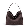 SUEDE TOTE BAG CHOCO