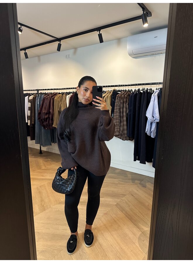 BASIC JANNAH KNIT CHOCO