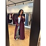 BURGUNDY MAXI JACKET