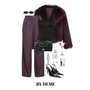 FLUFFY ANNA JACKET BORDEAUX