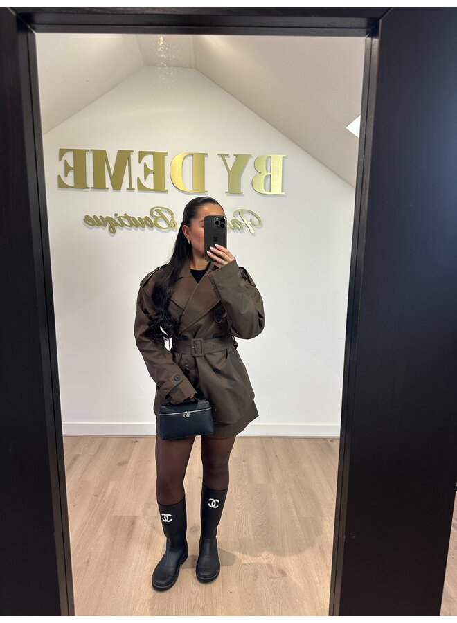 CHOCO OVERSIZED TRENCHCOAT (Deel van set)