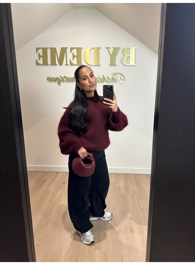 MOHAIR SWEATER BORDEAUX