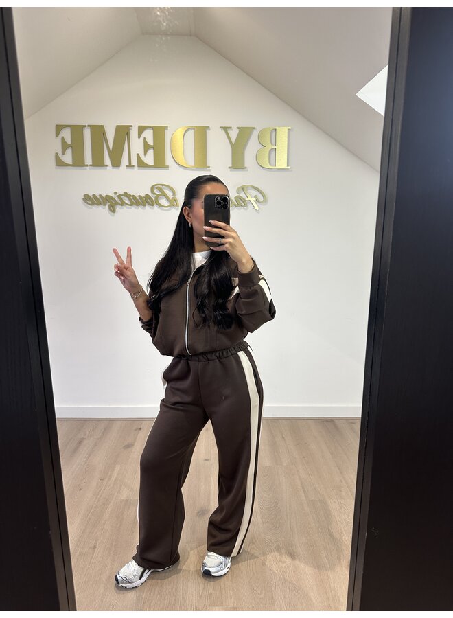 LINING TRACKSUIT CHOCO