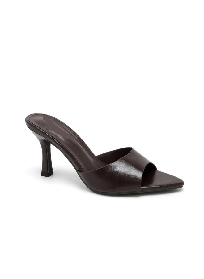 MINI POINT HEEL CHOCO