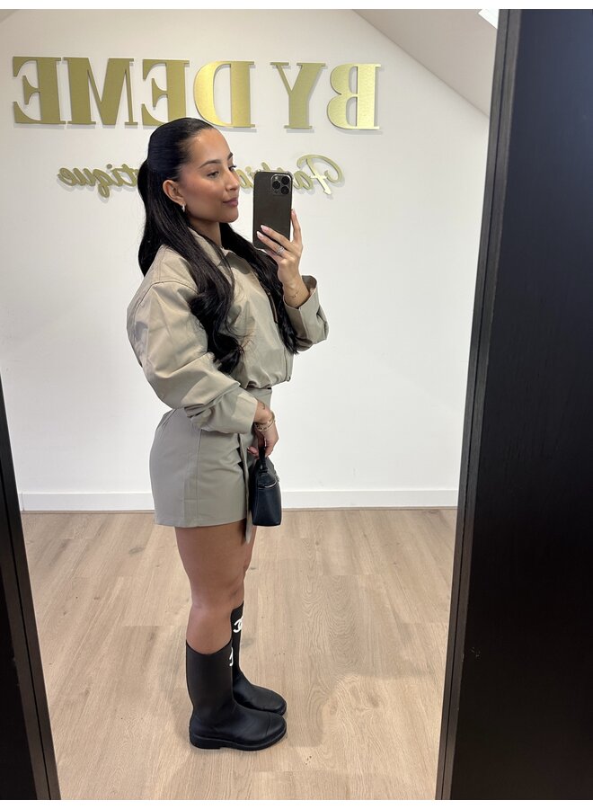 KHAKI CHEYENNE SKORT (Deel van set)