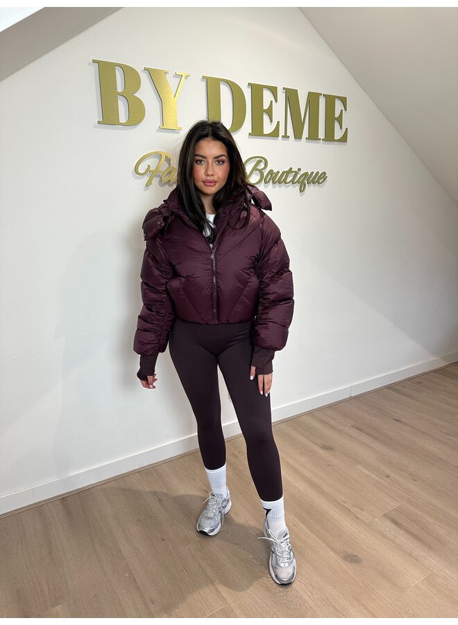 PUFFY BOMBERJACK BORDEAUX