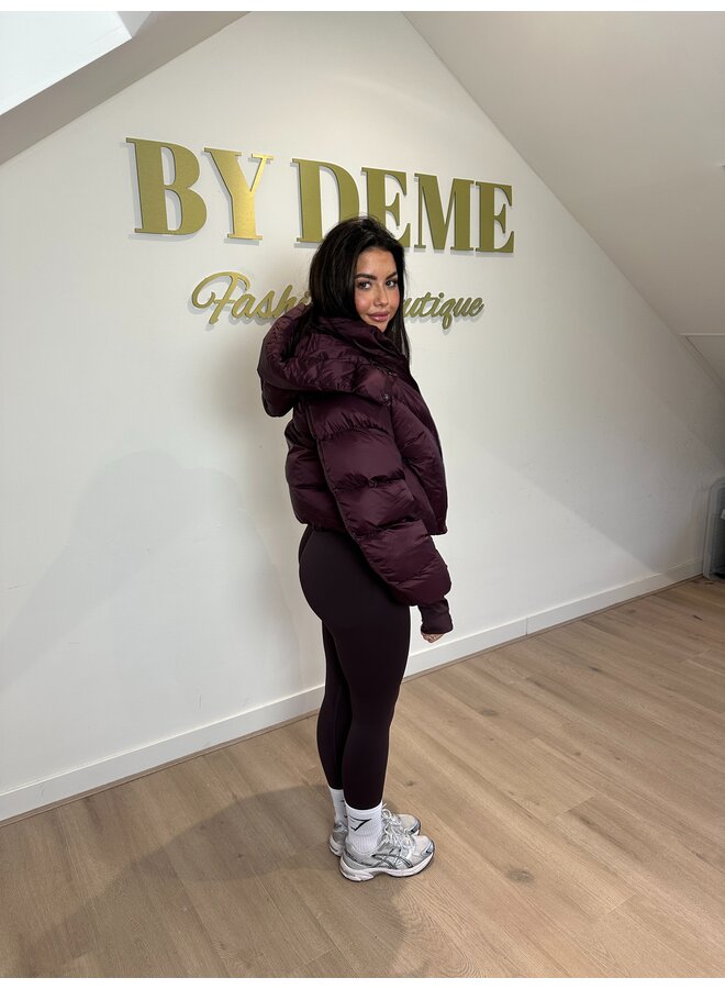 PUFFY BOMBERJACK BORDEAUX