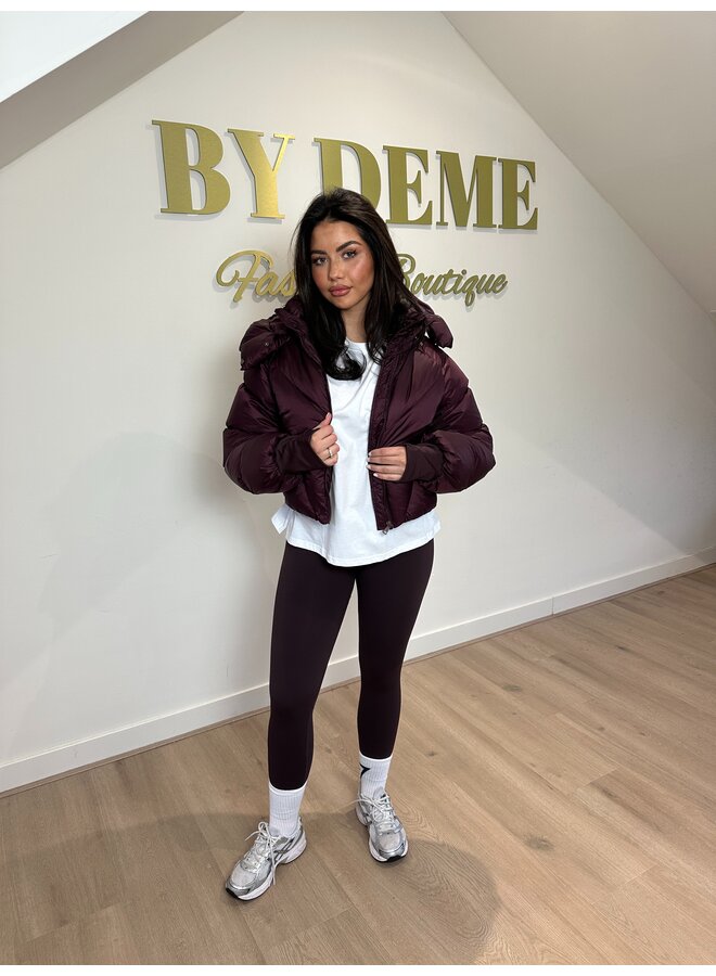 PUFFY BOMBERJACK BORDEAUX