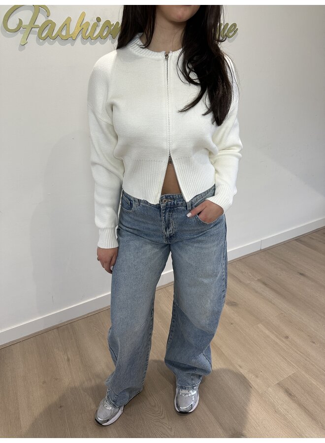 ZIP UP OR DOWN KNIT WIT