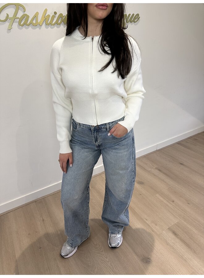 ZIP UP OR DOWN KNIT WIT