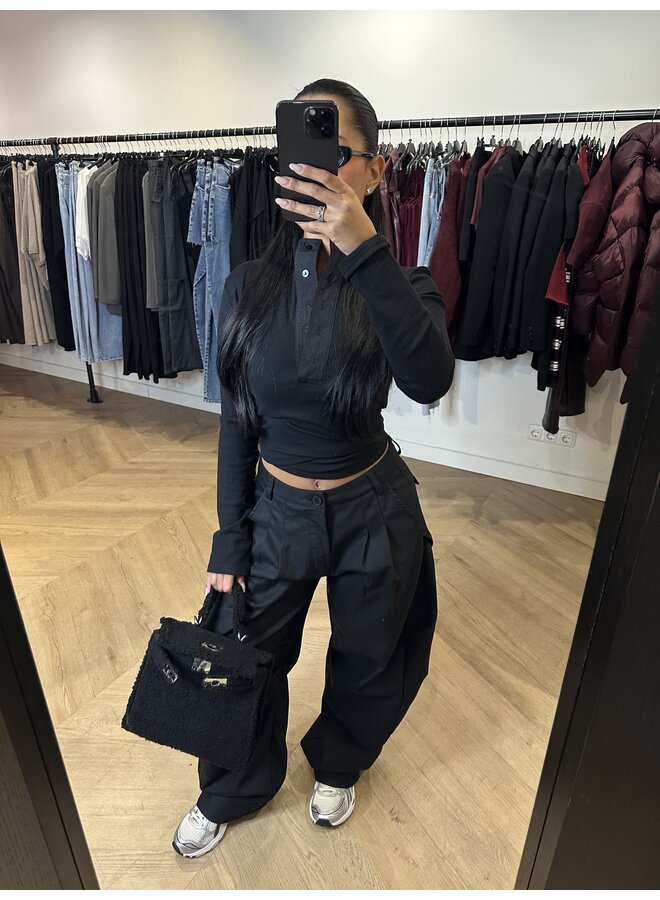 CARGO BALLOON PANTALON ZWART