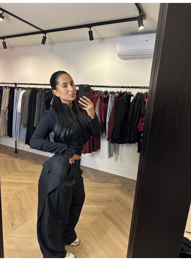 CARGO BALLOON PANTALON ZWART