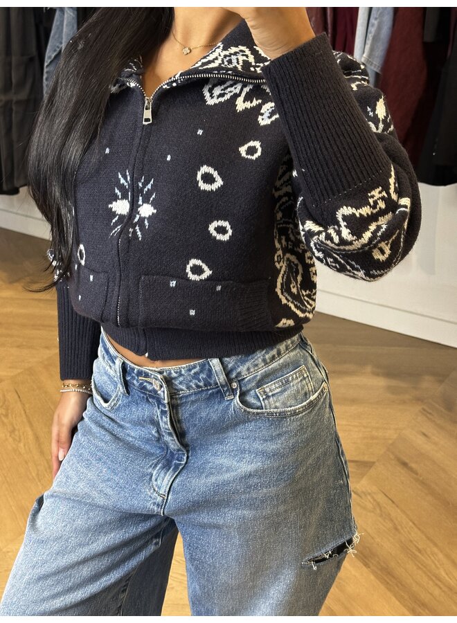 PARSLEY KNITTED VEST NAVY