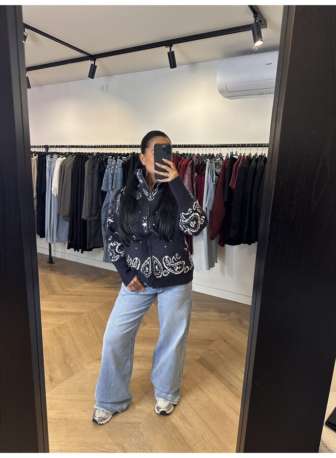 PARSLEY KNITTED VEST NAVY