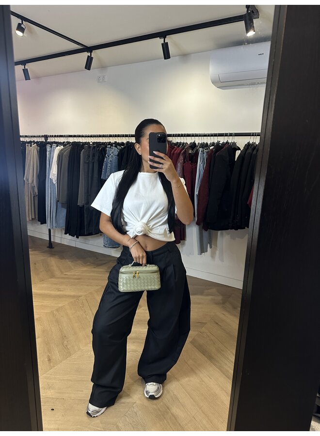 KNOT TOP WIT - dikkere stof